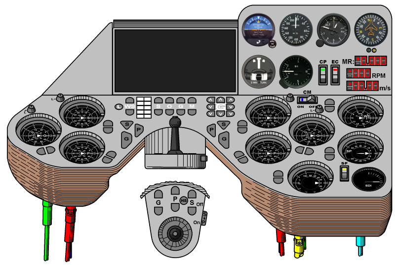 Liftoplane: Cockpit panel
